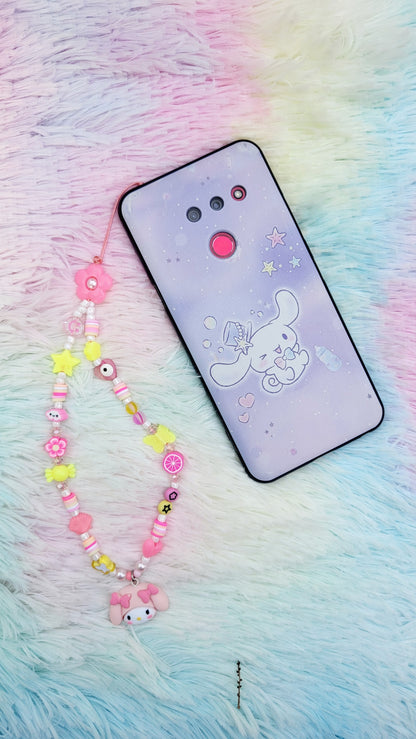 Kitty and Friends Custom Beaded Phone Charm