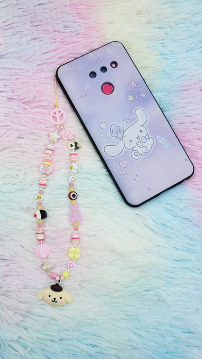 Kitty and Friends Custom Beaded Phone Charm