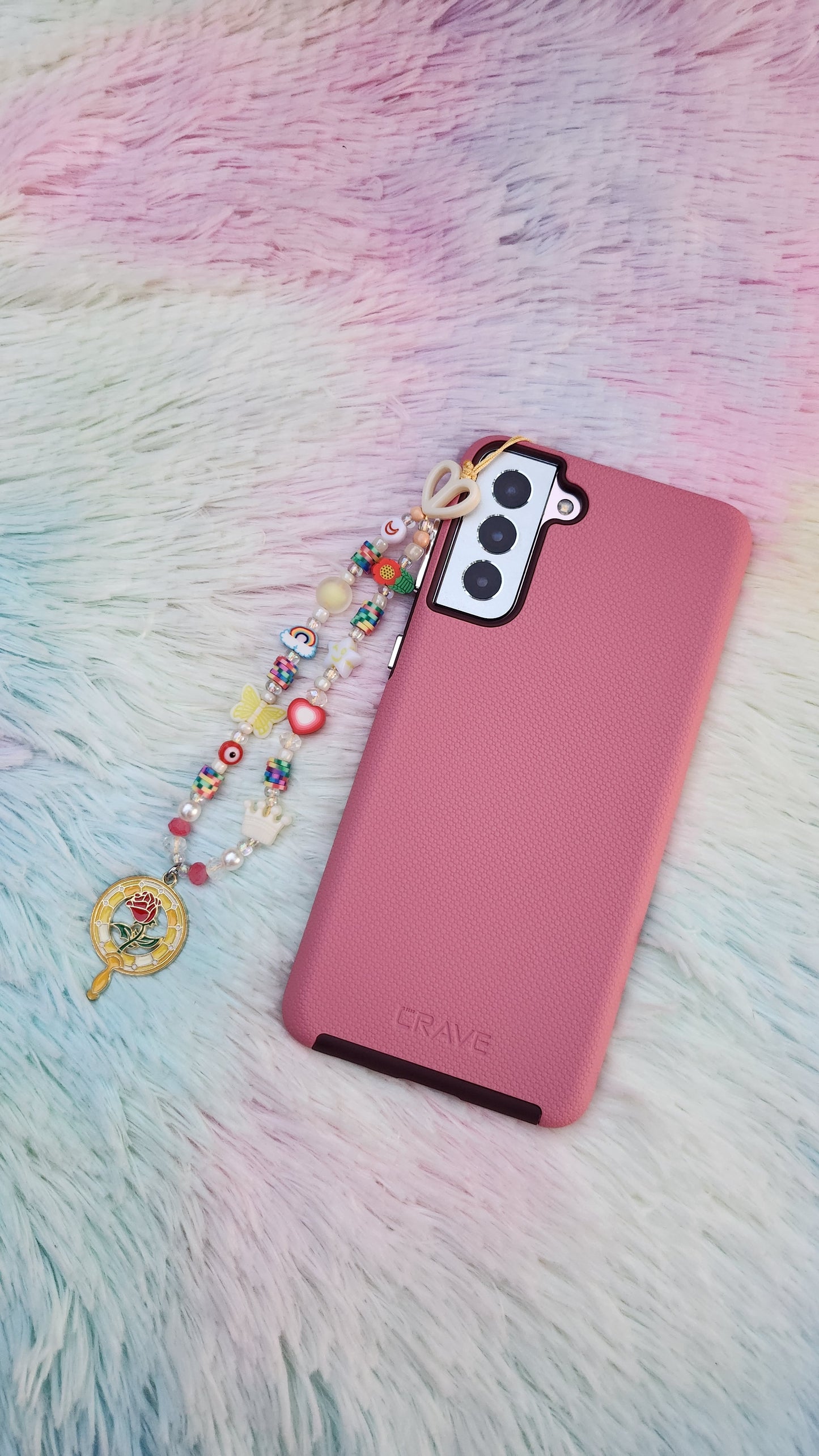 Fairytale Princess Beaded Phone Charm