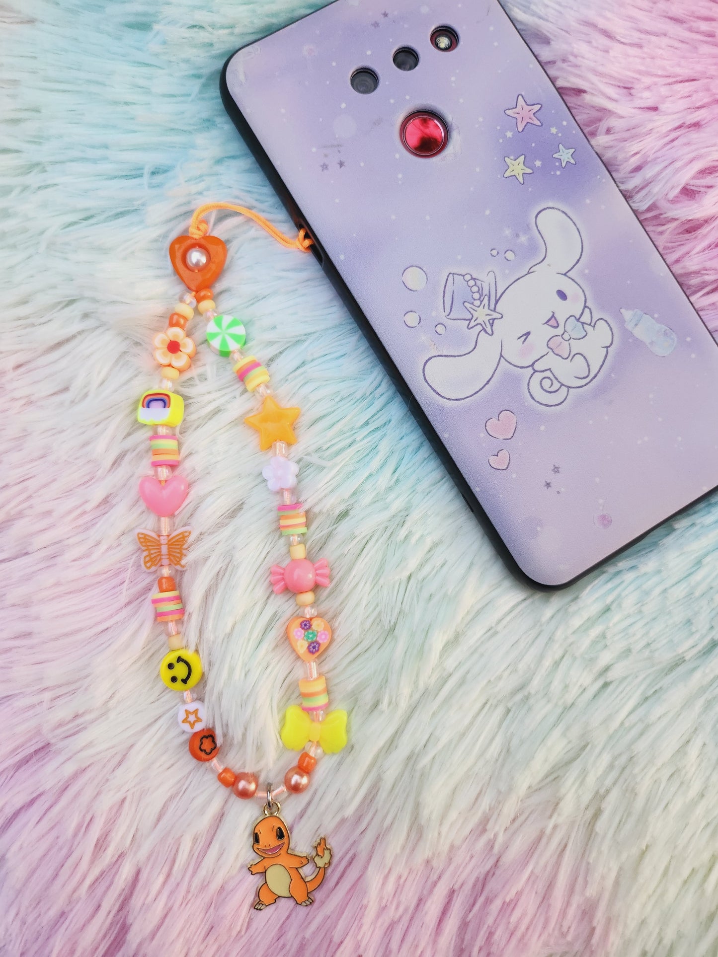 Gotta Catch 'Em All Beaded Phone Charm