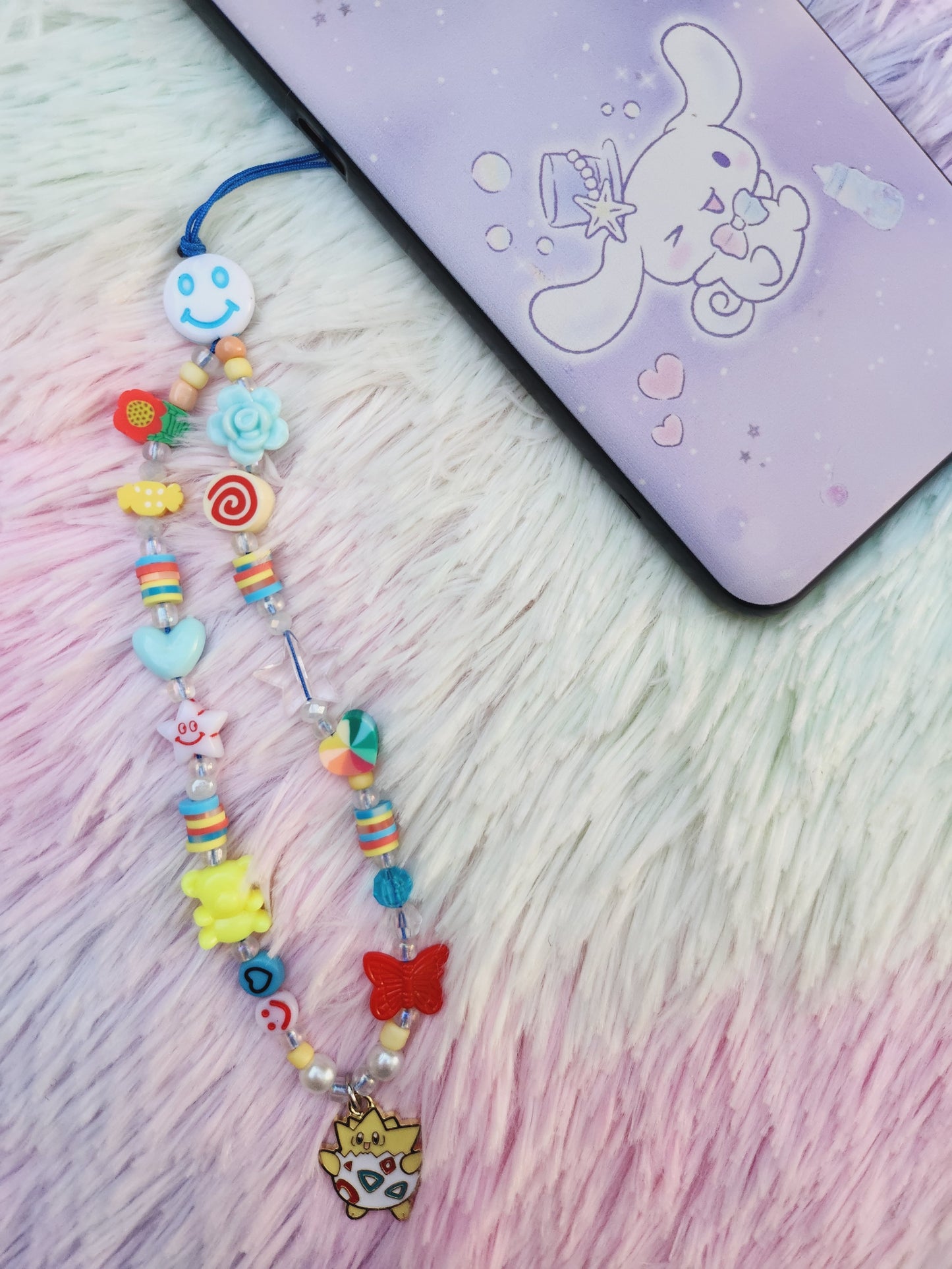 Gotta Catch 'Em All Beaded Phone Charm