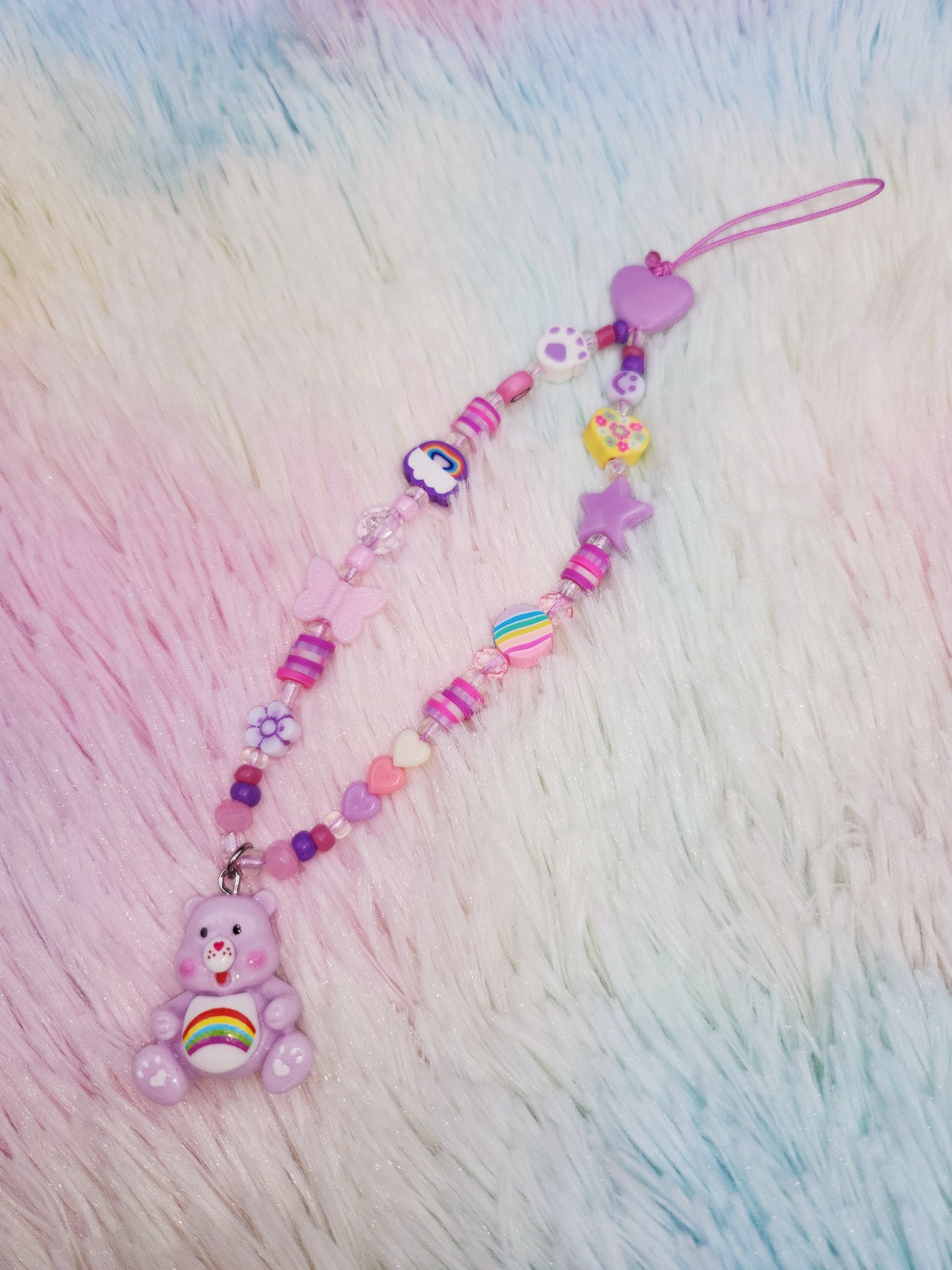 Cute Bears Cartoon Beaded Phone Charm