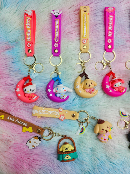 Kitty and Friends Sweet Dreams Keychain