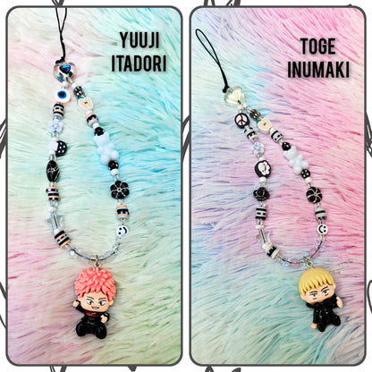 Anime JJK Wizard Beaded Phone Charm