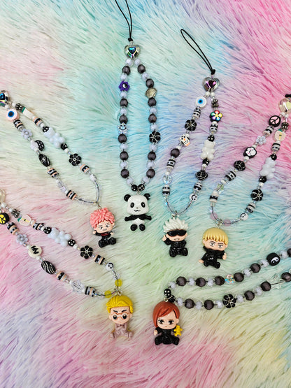 Anime JJK Wizard Beaded Phone Charm